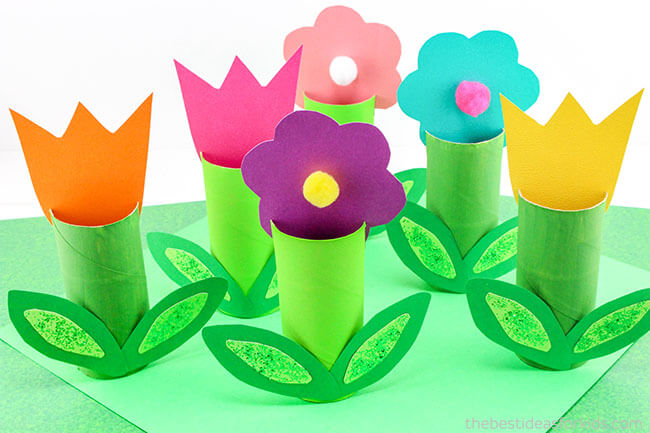 Toilet-Paper-Roll-Flower-Craft