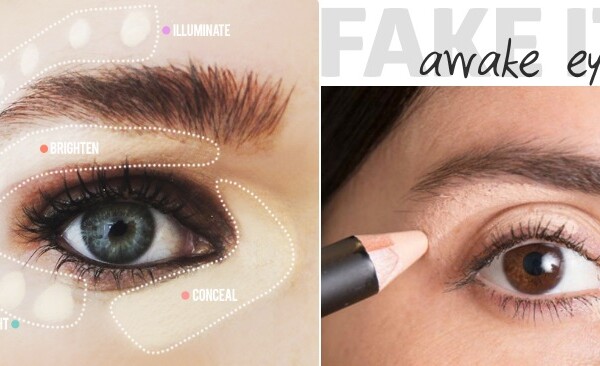 use makeup to make awake looking eyes