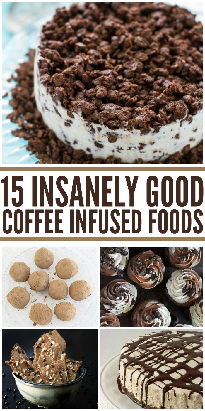 Insanely Good Coffee Flavored Foods pin