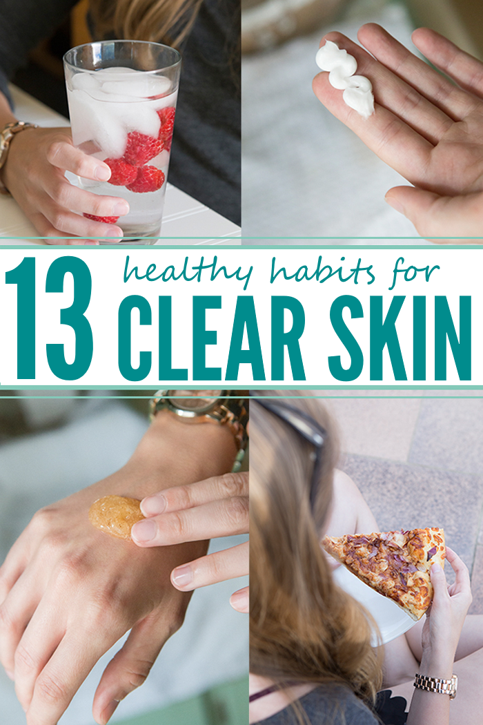clear skin habits