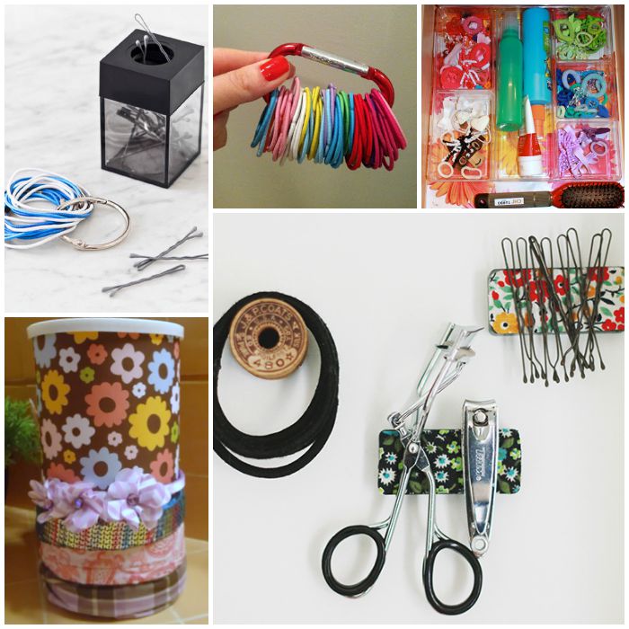 Repurposed Box - Turn A Used Box Into A Hair Tie Organizer