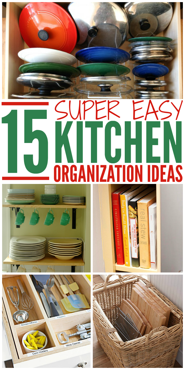 Every Kitchen could use a little organization. Check out these easy DIY organization tips and tricks for your kitchen.