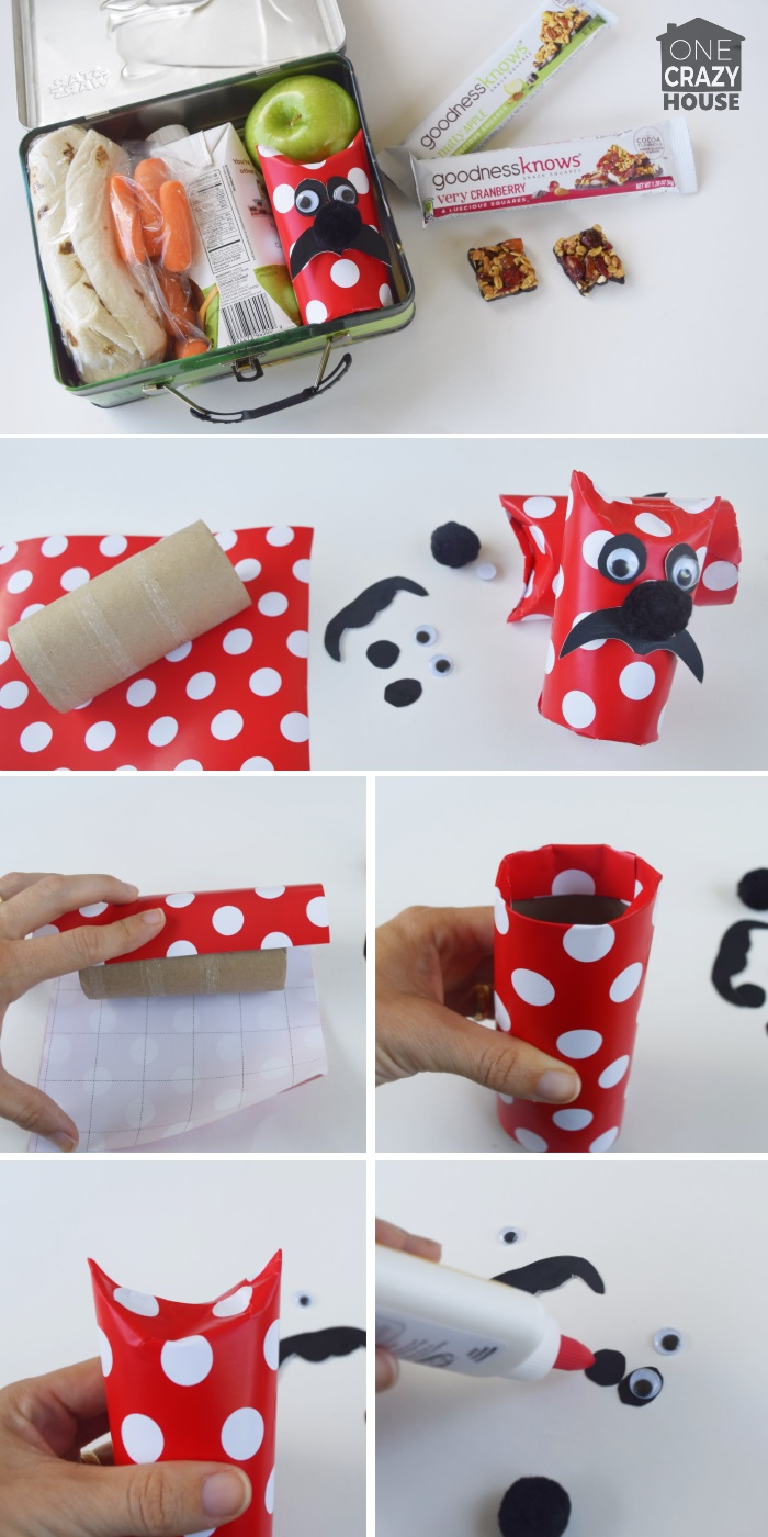 Gift Wrapping Idea - Make a onster man from a tube