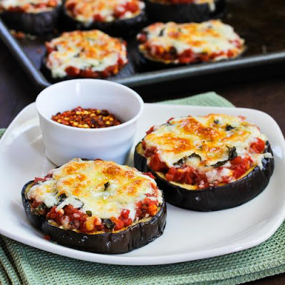 eggplant pizzas