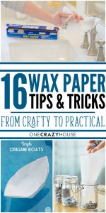 16 incredible wax paper tips & tricks, from crafty to practical.