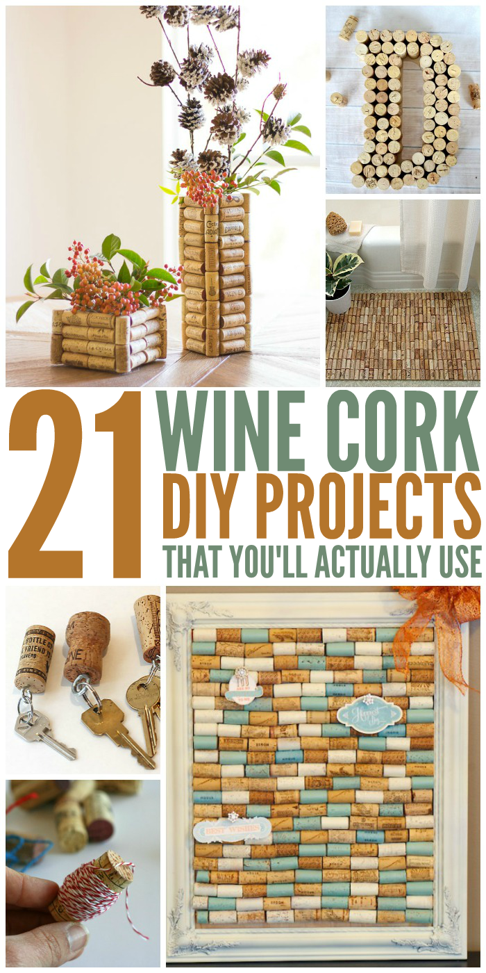 Enjoy the wine, but don't let the fun stop there. Check out these 21 Wine Cork Crafts You'll Actually Use!