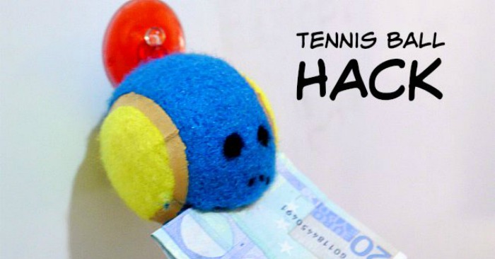 Tennis Ball Hack to Keep Track of Things You’re Always Losing