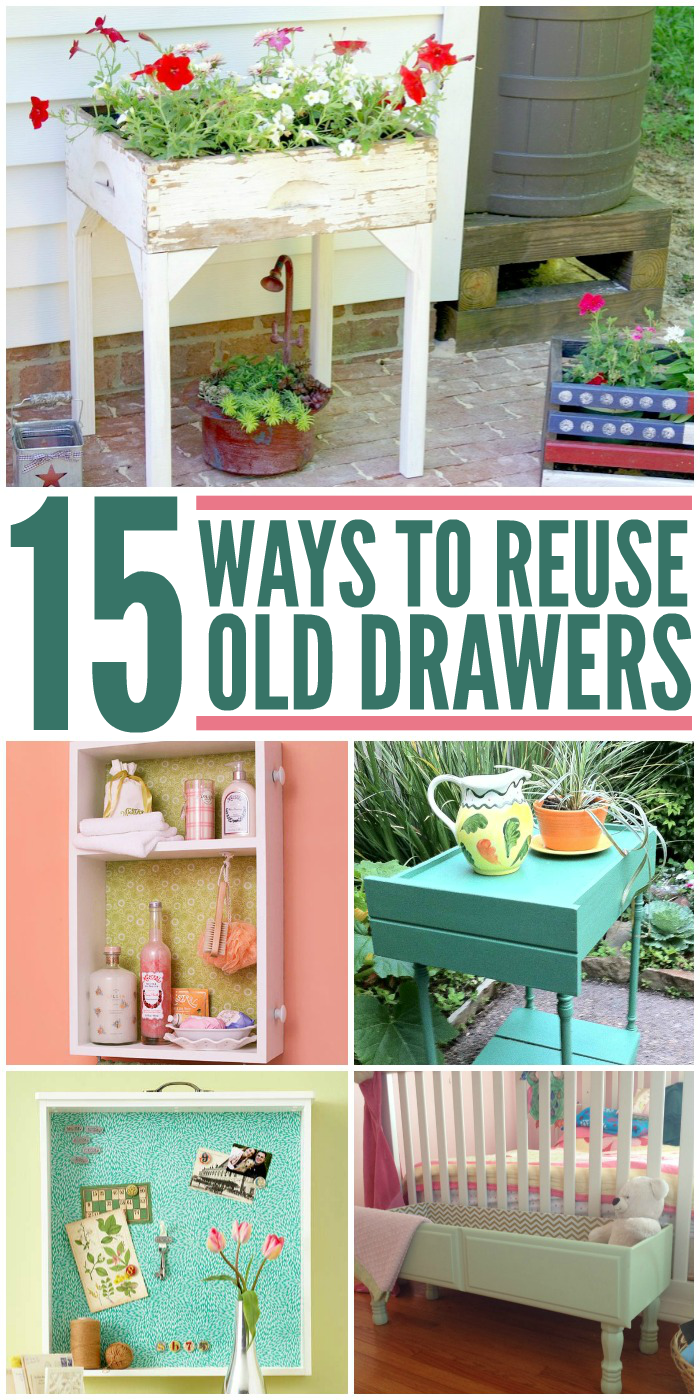 15 Smart Ways to Reuse Old Drawers