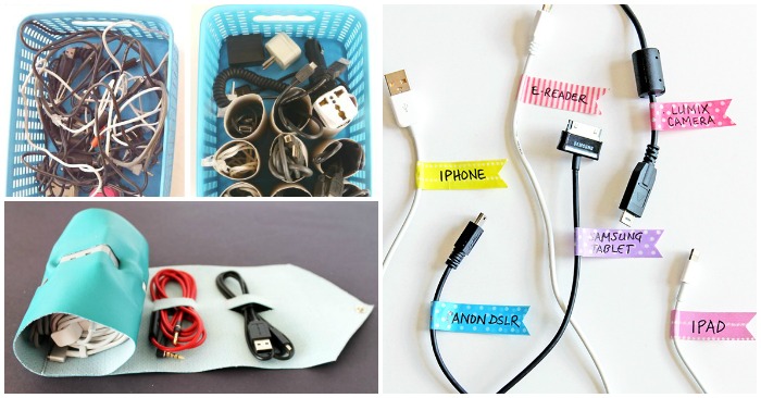 25 DIY Cord And Cable Organizers For A Clean And Uncluttered Home