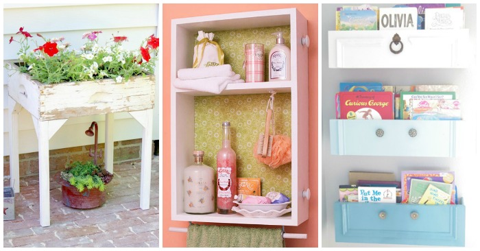 15 Smart Ways to Reuse Old Drawers