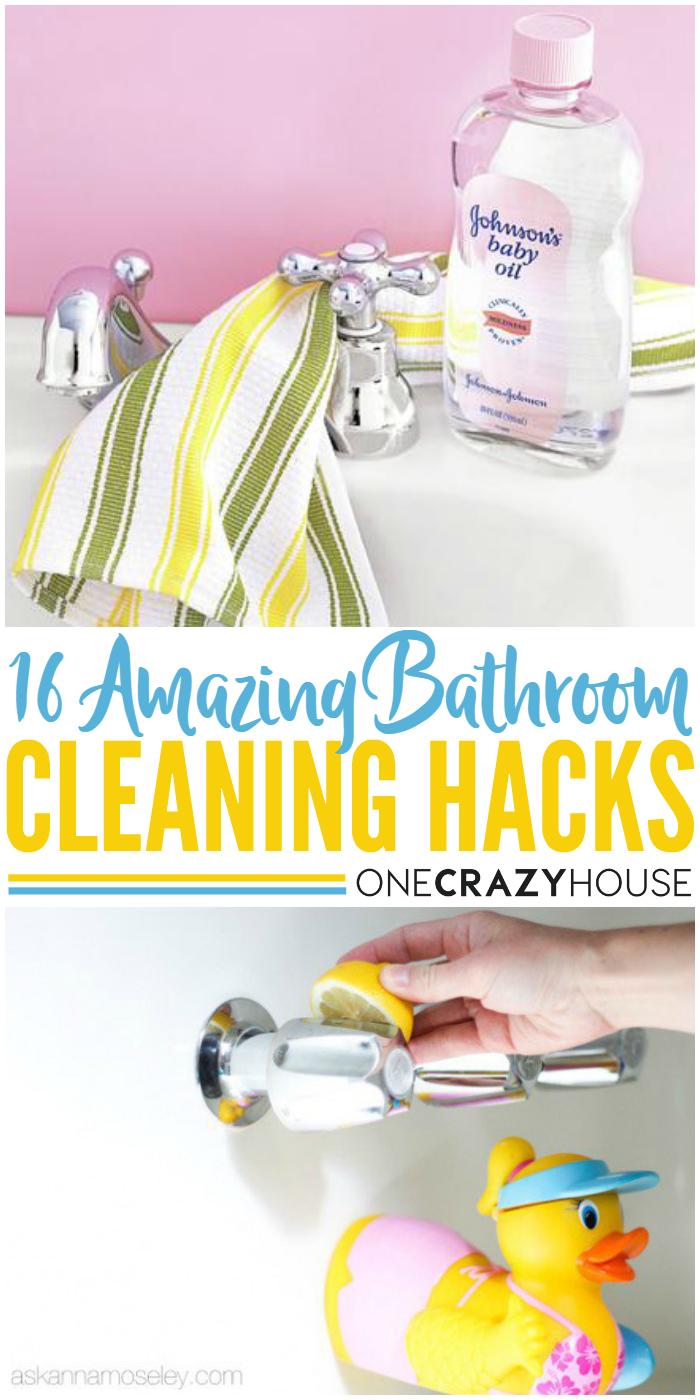 16 amazing bathroom cleaning hacks!