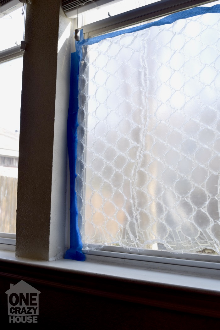 bubble wrap as a window solution