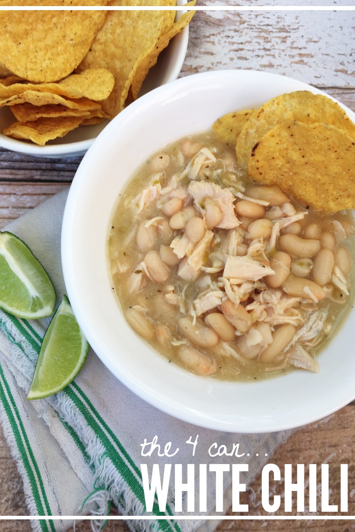 How to make white chili - with cans!