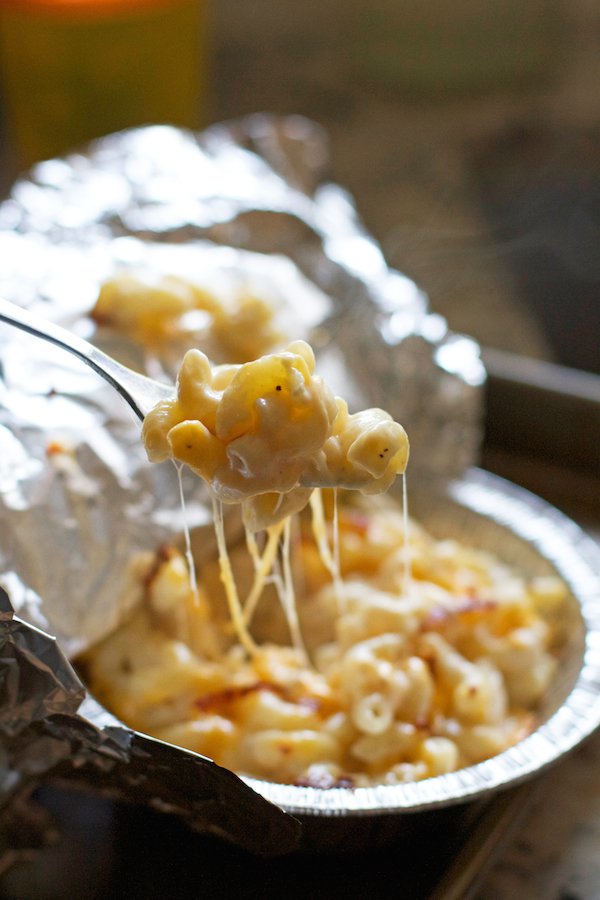 campfire mac and cheese