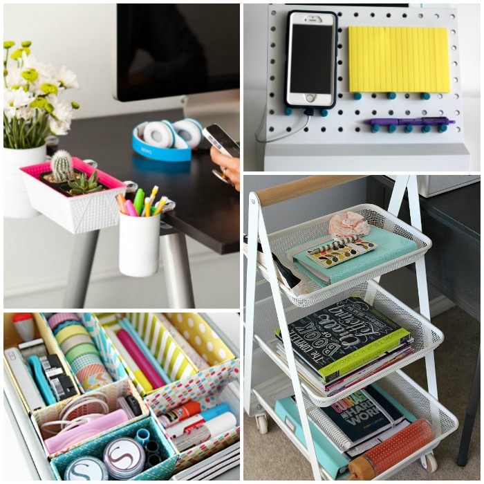 Small shop desk organization