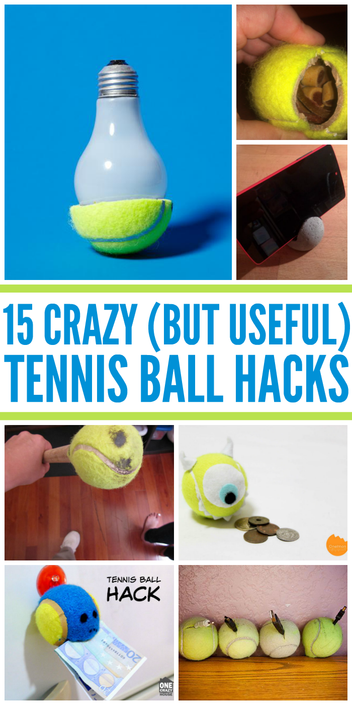 15 Crazy But Useful Tennis Ball Hacks