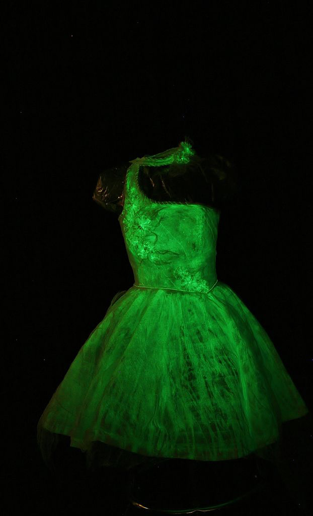 glow-painted dress