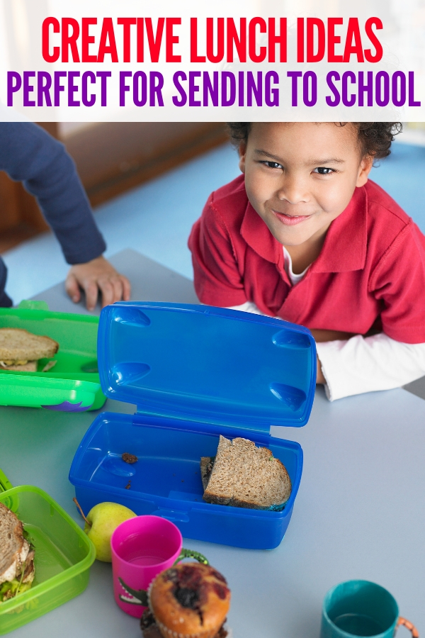 These super simple lunch box ideas are a great way to give your kid a lunch that they'll eat. Have fun and plan ahead with these ideas! #lunchbox ideas #school #schoollunch #onecrazyhouse