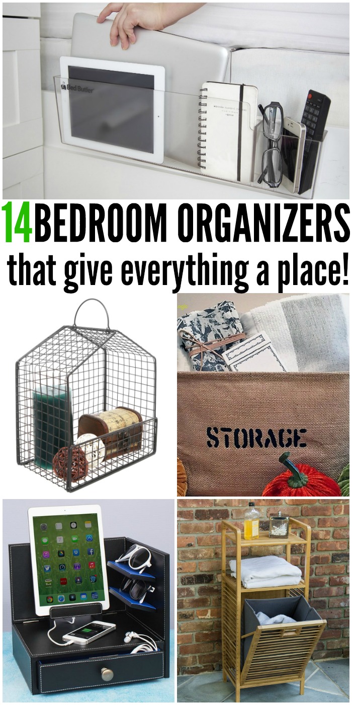 14 Bedroom Organizers that give Everything a Place | www.onecrazyhouse.com