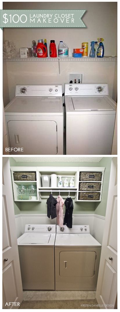 15 Laundry Closet Ideas To Save Space And Get Organized