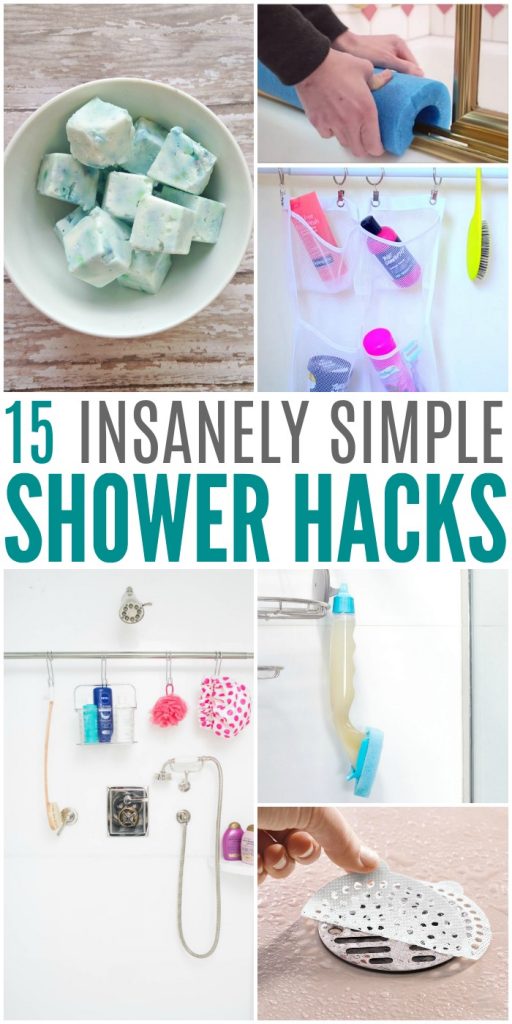 15 Insanely Simple Shower Hacks