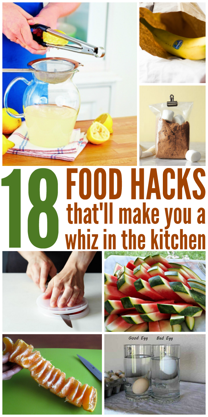 18 Food Hacks That Will Make You a Whiz in the Kitchen