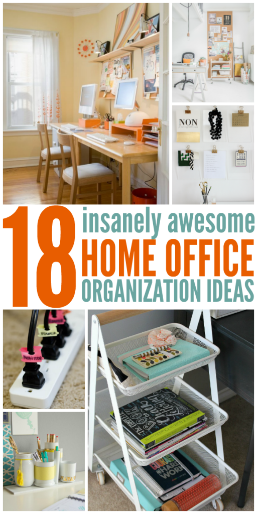 View of 18 Insanely Awesome Home Office Organization Ideas