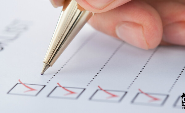 Create a checklist to develop your organization routine