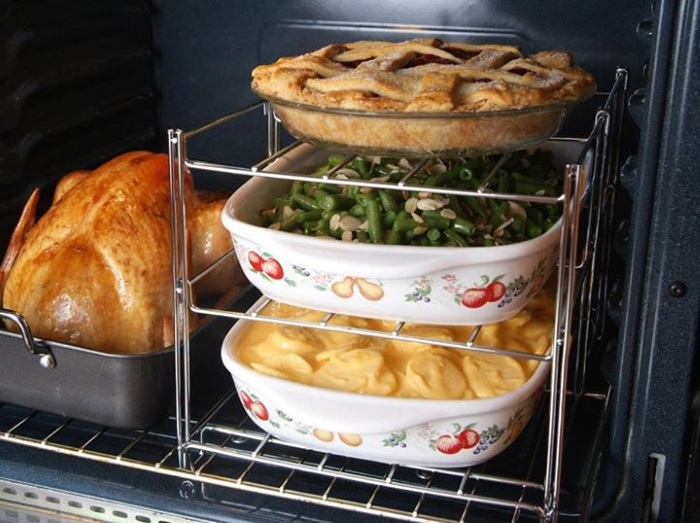 oven rack for stacking dishes