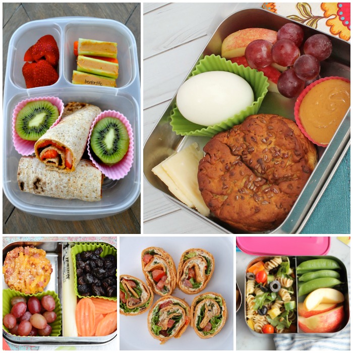 School Lunch Ideas Kids Will Love collage