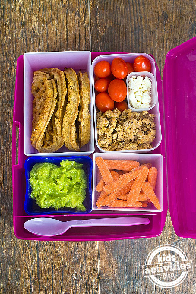 Deconstructed Cobb Salad Bento Lunch for Kids