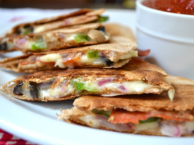Pizzadilla make great school lunch ideas for kids