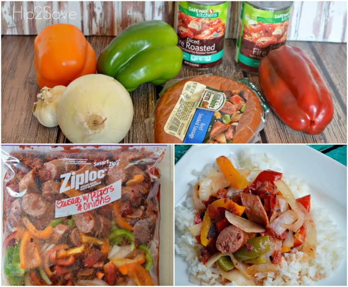 freezer dinner sausage with peppers and onions