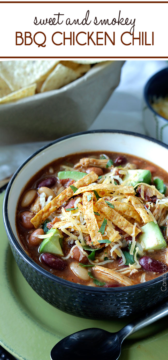 smoky bbq chicken chili