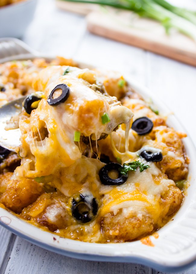 tater tot enchilada bake