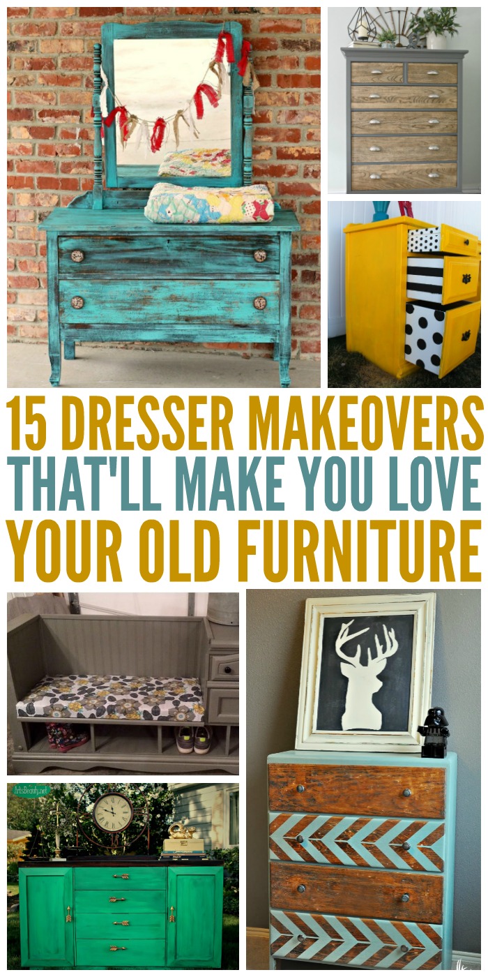 Have you fallen out of love with the dresser in your bedroom? Or have a dusty dresser taking up space? It's time to try one of these dresser makeovers!