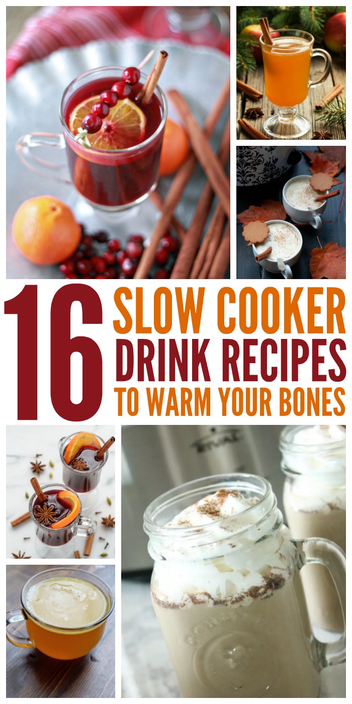 These slow cooker drink recipes are sure to get you in the mood for fall and winter. 