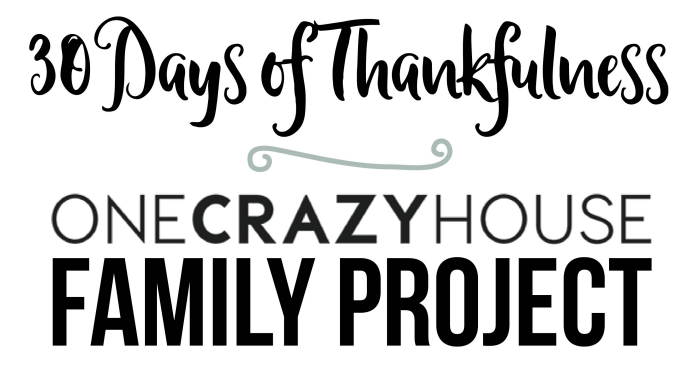 30 Days of Thankfulness 