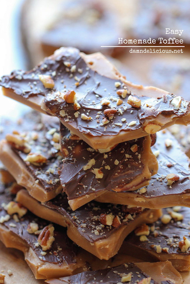 Homemade Toffee | Damn Delicious