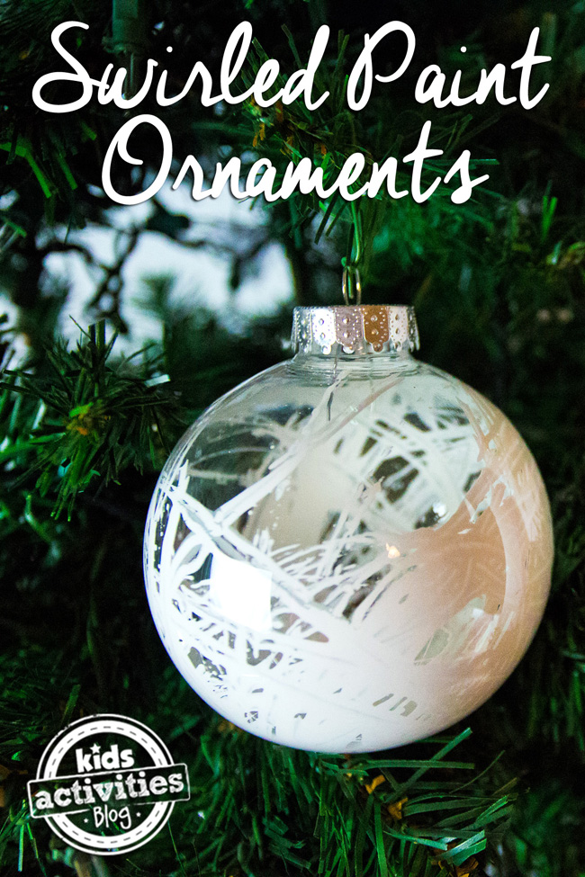 Swirled Paint Ornaments | Kids Activity Blog