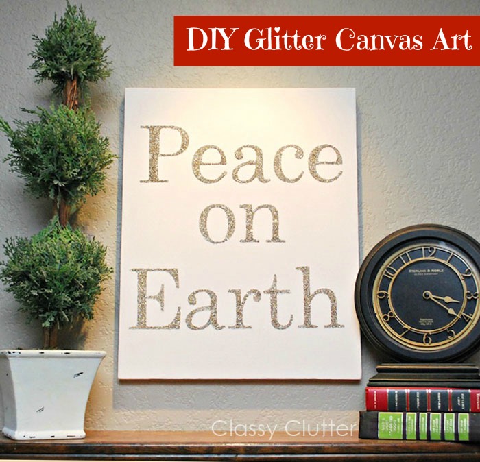 DIY Glitter Canvas Art | I Heart Naptime
