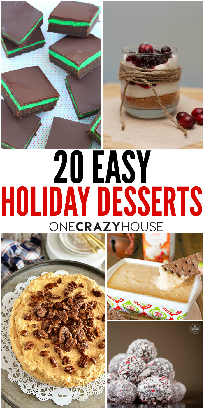 easy holiday desserts