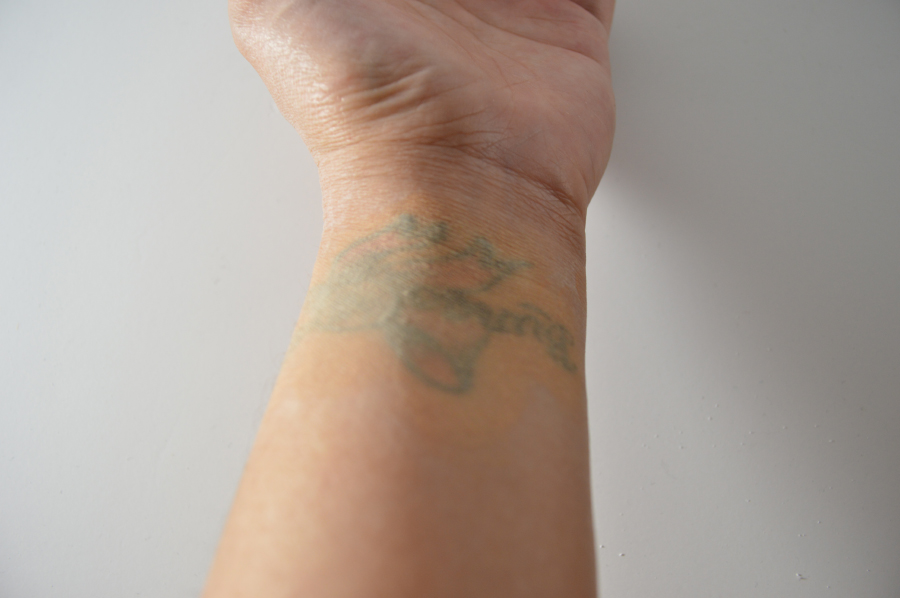 Cover-up your tattoo with makeup that you probably already own