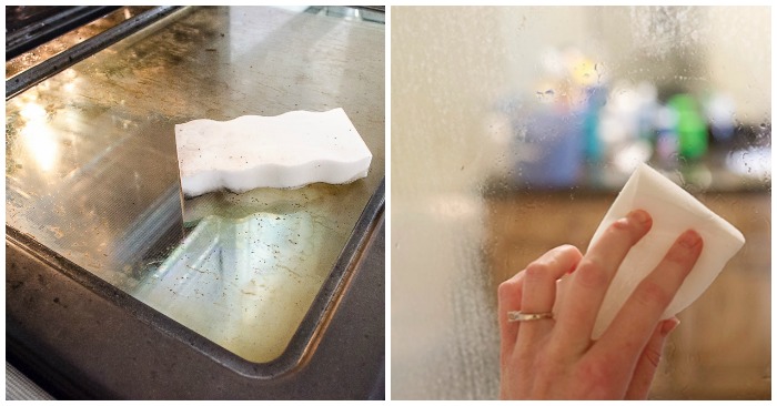 How to Use a Magic Eraser: 19 Genius Uses - Clean a stove window or shower glass