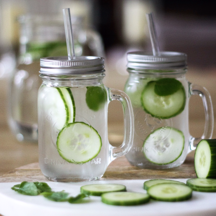 cucumber mint infused water