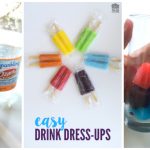 Rainbow Water Mocktails for Kids - Easy Drink Dress Up