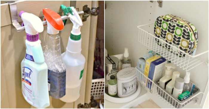 15 Ways to Organize Under the Bathroom Sink