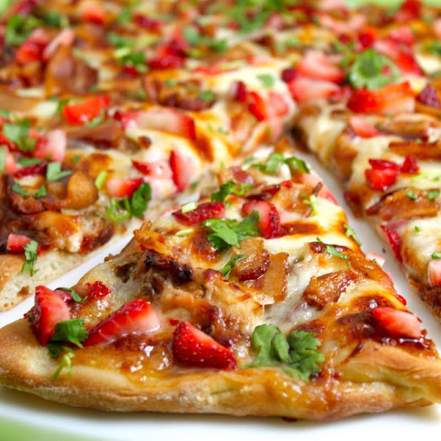 15 Chicken Pizza Recipes to Shake Up Your Pizza Routine - Strawberry Balsamic Chicken Pizza