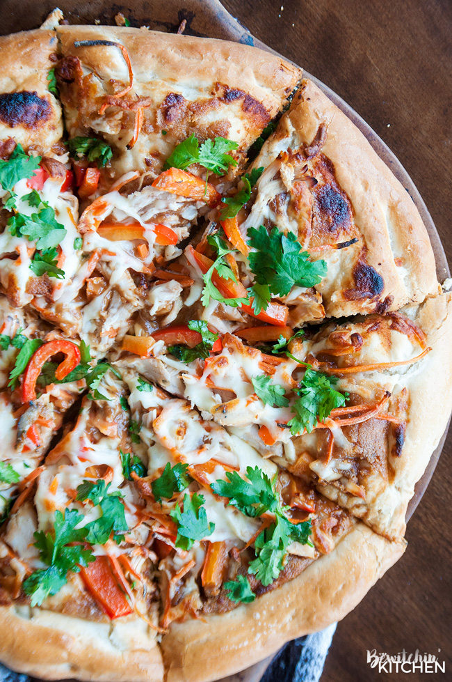 15 Chicken Pizza Recipes to Shake Up Your Pizza Routine - Thai Chicken Pizza