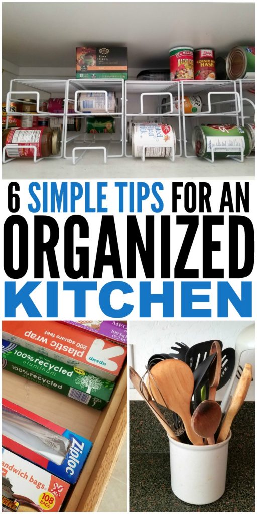 6 Simple Tips for an Organized Kitchen